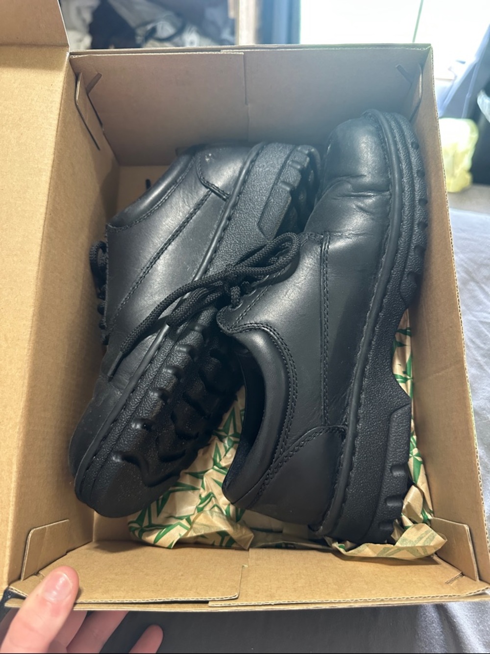 Eastland Black Leather Lace-Up Oxford Shoes